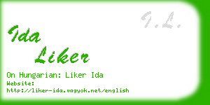 ida liker business card